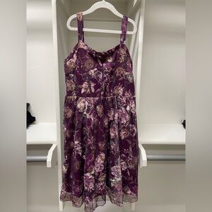 Floral Purple Kids Dress
